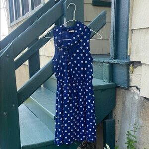 Forever 21 Navy Polka Dot Dress